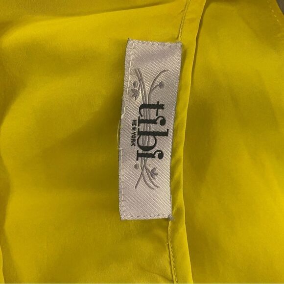 Tibi 100% silk yellow top, S - Picture 7 of 8